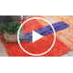 BERBER tepih MR4015 Beni Mrirt ručno tkan iz Maroka, Geometrijski - Crvena / narančasto