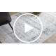 DISTIN 0833A tamnoplava / plava / bijeli moderni tepih - Boho, vintage, rese