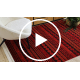 ORIENT 5132 tepih bordo / crni Orijentalni, s resama