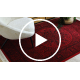 ORIENT 6039 tepih bordo / crni Okvir, rozeta, orijentalni, s resama