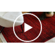 ORIENT 5820 tepih bordo / crni Orijentalni, pruge s resama